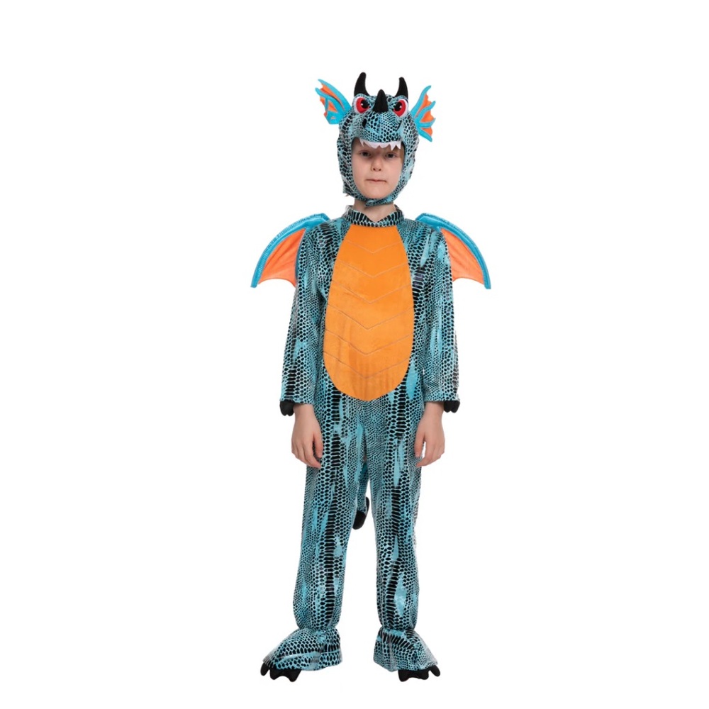Blue Dragon Costume - Size 3/4T - Spooktacular Creations